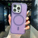 iPhone 16 Pro Transparent TPU Hybrid PC Magsafe Phone Case - Purple