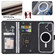 iPhone 16 Pro ViLi GHA-C Series RFID MagSafe Magnetic Flip Leather Phone Case - Black