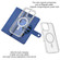 iPhone 16 Pro ViLi GHB-C Series RFID MagSafe Magnetic Flip Leather Phone Case - Blue
