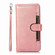 iPhone 16 Pro Wristband Card Slot Leather Phone Case - Rose Gold