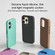 iPhone 16 Pro ZGA Colorful Liquid Silicone Magsafe Phone Case - Black