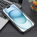 iPhone 16 Plus 6D Plated Carbon Fiber Clear Magsafe PC Phone Case - Titanium Grey