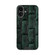 iPhone 16 Plus ABEEL Beast Pattern 6D Micro-Embossed MagSafe Genuine Leather Phone Case - Green