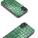 iPhone 16 Plus ABEEL Crocodile Texture Genuine Leather Phone Case - Green