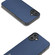 iPhone 16 Plus ABEEL Genuine Leather Xiaoya Series Phone Case - Blue