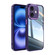 iPhone 16 Plus Acrylic Hybrid TPU Armor Shockproof Phone Case - Purple