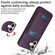 iPhone 16 Plus BETOPNICE Vertical Flip Detachable MagSafe Wallet Phone Case - Purple