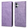 iPhone 16 Plus Business Solid Color Magnetic RFID Leather Phone Case - Purple