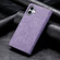 iPhone 16 Plus Business Solid Color Magnetic RFID Leather Phone Case - Purple