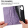 iPhone 16 Plus Business Solid Color Magnetic RFID Leather Phone Case - Purple