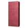 iPhone 16 Plus Business Solid Color Magnetic RFID Leather Phone Case - Red