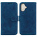 iPhone 16 Plus Butterfly Rose Embossed Leather Phone Case - Blue