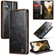 iPhone 16 Plus CaseMe 003 Crazy Horse Texture Flip Leather Phone Case - Coffee
