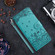 iPhone 16 Plus Cat Embossing Pattern Leather Phone Case with Lanyard - Blue