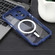 iPhone 16 Plus Colorful Two-Color Lens Film MagSafe Magnetic Horn Acrylic+TPU Case - Blue