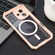 iPhone 16 Plus Colorful Two-Color Lens Film MagSafe Magnetic Horn Acrylic+TPU Case - Pink