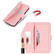 iPhone 16 Plus Cross Texture Crossbody Lanyard Leather Phone Case - Pink