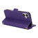 iPhone 16 Plus Cross Texture Crossbody Lanyard Leather Phone Case - Purple