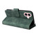 iPhone 16 Plus Crossbody Multi-card Slot Wallet Zipper Leather Phone Case - Green