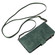 iPhone 16 Plus Crossbody Multi-card Slot Wallet Zipper Leather Phone Case - Green