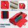 iPhone 16 Plus Crossbody Rhombic Horizontal Wallet Leather Phone Case - Red