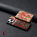 iPhone 16 Plus Denior D23 MagSafe Detachable Zipper Wallet Holder Phone Case - Red