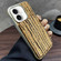 iPhone 16 Plus Denior D24 Paint MagSafe Card Slot Phone Case - Yellow Wood Grain
