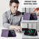 iPhone 16 Plus DG.MING MAGKING-K2 Series MagSafe RFID Card Bag Detachable Phone Case - Purple