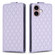 iPhone 16 Plus Diamond Lattice Vertical Flip Leather Phone Case - Purple