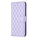 iPhone 16 Plus Diamond Lattice Wallet Flip Leather Phone Case - Purple