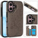 iPhone 16 Plus Double Buckle Butterfly Embossing PU Phone Case - Grey