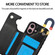 iPhone 16 Plus Double Buckle Crazy Horse Texture PU Phone Case - Black