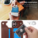 iPhone 16 Plus Double Buckle Crazy Horse Texture PU Phone Case - Brown