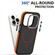 iPhone 16 Plus Dual-Color Skin Feel MagSafe Phone Case - Black Orange