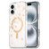 iPhone 16 Plus Dual-side Laminating IMD MagSafe Phone Case - Pink and White Daisy