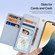 iPhone 16 Plus DUX DUCIS Lawa Series 2 in 1 Wallet Zipper Detachable MagSafe Phone Case with Lanyard - Light Blue