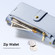 iPhone 16 Plus DUX DUCIS Lawa Series 2 in 1 Wallet Zipper Detachable MagSafe Phone Case with Lanyard - Light Blue