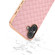 iPhone 16 Plus Electroplated Frame Woven Texture PU Phone Case - Pink
