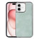 iPhone 16 Plus Electroplated Side PU Hybrid TPU MagSafe Phone Case - Green
