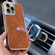 iPhone 16 Plus Electroplated Side PU Hybrid TPU MagSafe Phone Case - Green