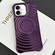 iPhone 16 Plus Electroplating Wave MagSafe Phone Case - Purple