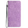 iPhone 16 Plus Ethnic Embossed Adsorption Leather Phone Case - Purple
