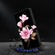 iPhone 16 Plus Fresh Painted Leather Phone Case - Black Flowers