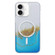 iPhone 16 Plus Gilding MagSafe Hybrid Clear TPU Phone Case - Blue