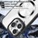 iPhone 16 Plus Glaring CD Texture MagSafe Phone Case - Black