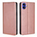 iPhone 16 Plus Gloss Oil Solid Color Magnetic Leather Phone Case - Rose Gold