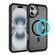 iPhone 16 Plus Hardware Lens Protection MagSafe Magnetic PC Hybrid TPU Phone Case - Black