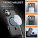 iPhone 16 Plus Hardware Lens Protection MagSafe Magnetic PC Hybrid TPU Phone Case - Black