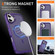 iPhone 16 Plus Hardware Lens Protection MagSafe Magnetic PC Hybrid TPU Phone Case - Purple
