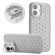 iPhone 16 Plus Honeycomb Radiating Lens Holder Magsafe Phone Case with Lanyard - Grey